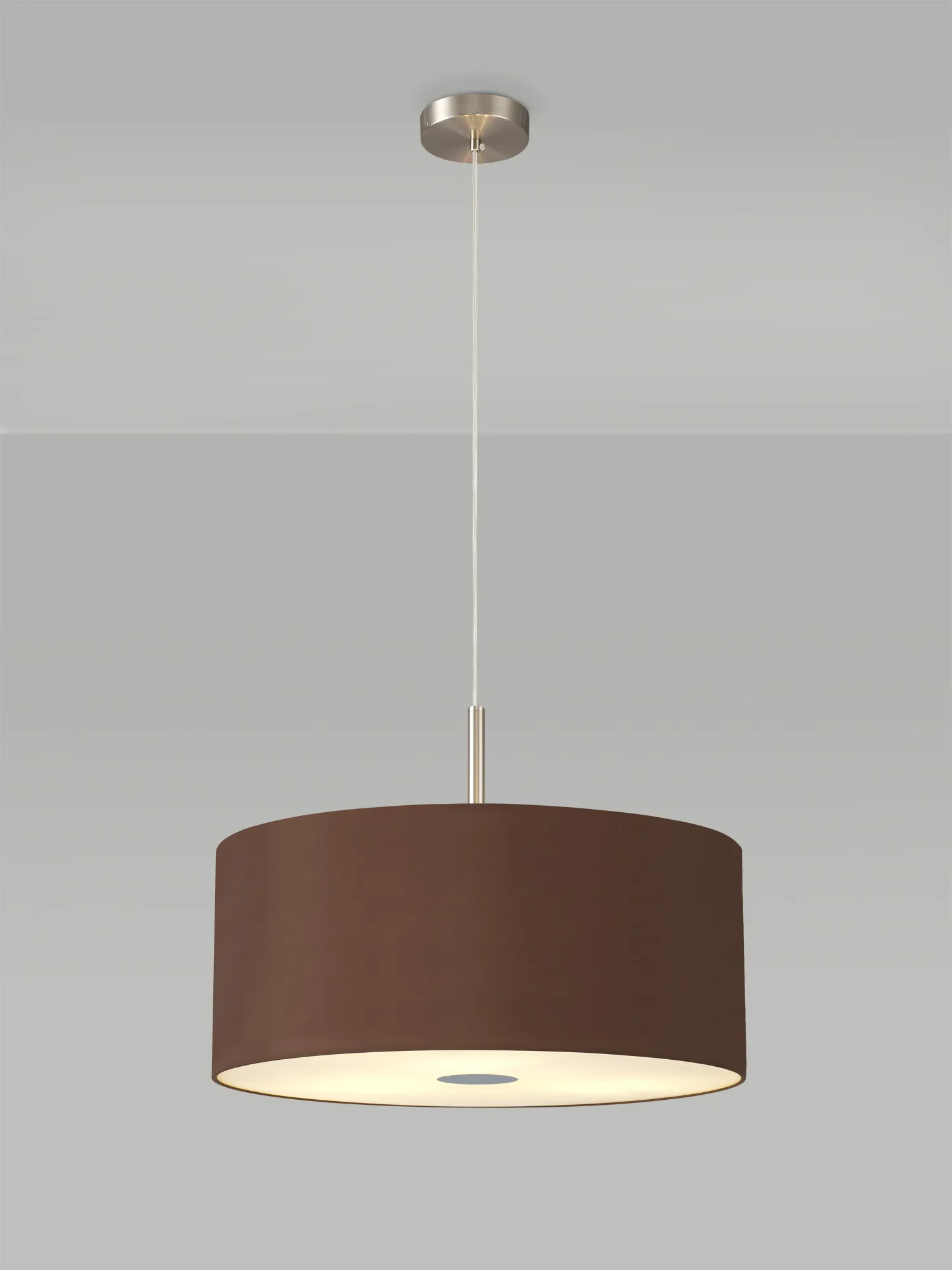 Baymont 50cm 3 Light Pendant Satin Nickel, Raw Cocoa/Grecian Bronze, Frosted Diffuser DK0450  Deco Baymont SN RC
